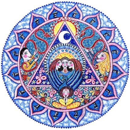Lindy's 5th Chakra Mandala Print Lindy's 5th Chakra Mandala Print